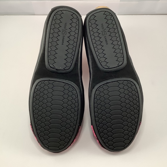 NWT Yosi Samra Samantha Pink Reptile Leather Ballerina Flats 5 - Picture 5 of 8